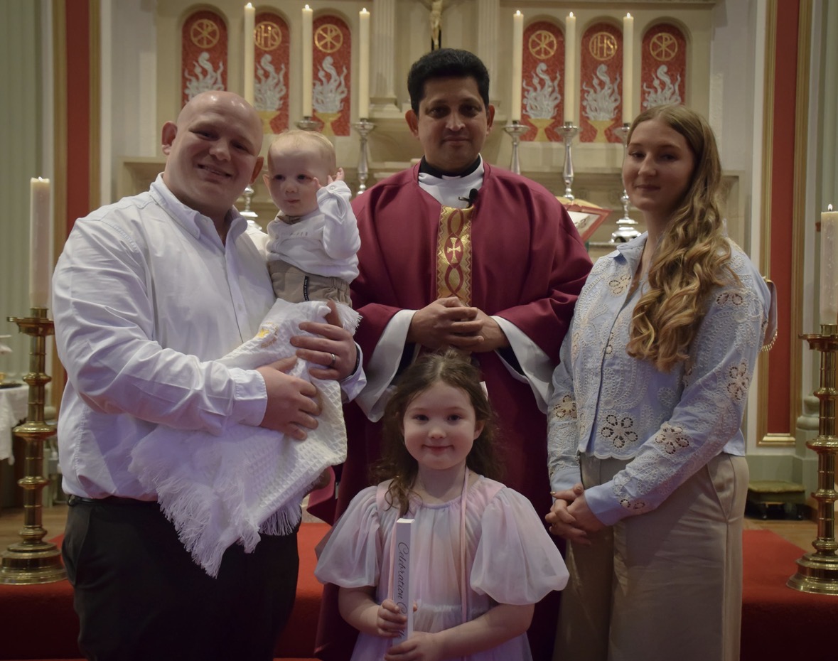 Baptism ceremony of Dexter Murphy, Son of Niall and Shaunagh Murphy on 8th Feb 26